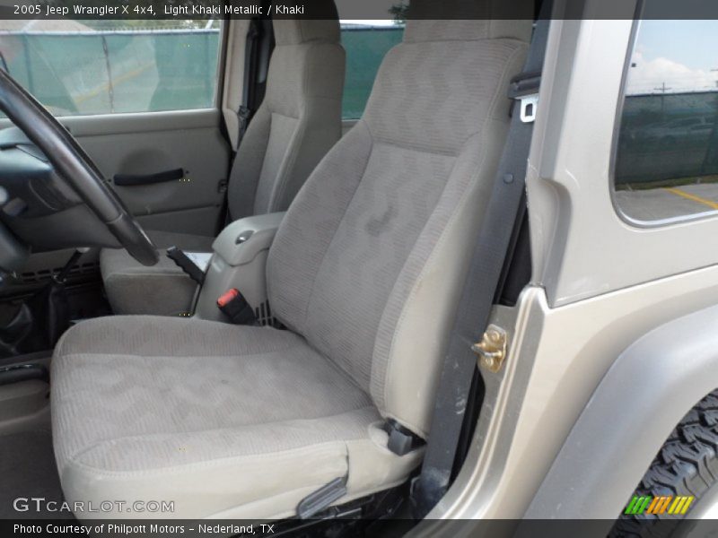Light Khaki Metallic / Khaki 2005 Jeep Wrangler X 4x4