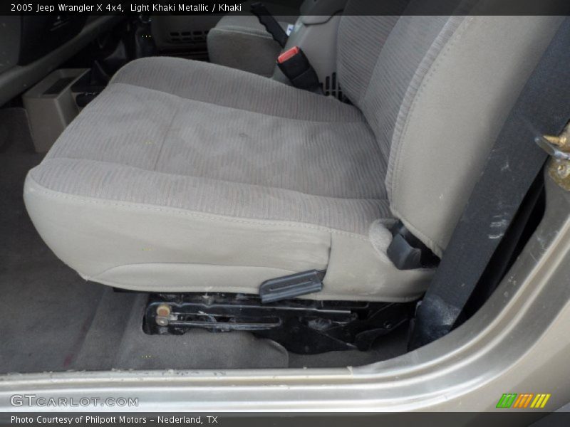 Light Khaki Metallic / Khaki 2005 Jeep Wrangler X 4x4