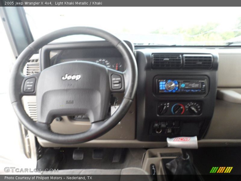 Light Khaki Metallic / Khaki 2005 Jeep Wrangler X 4x4