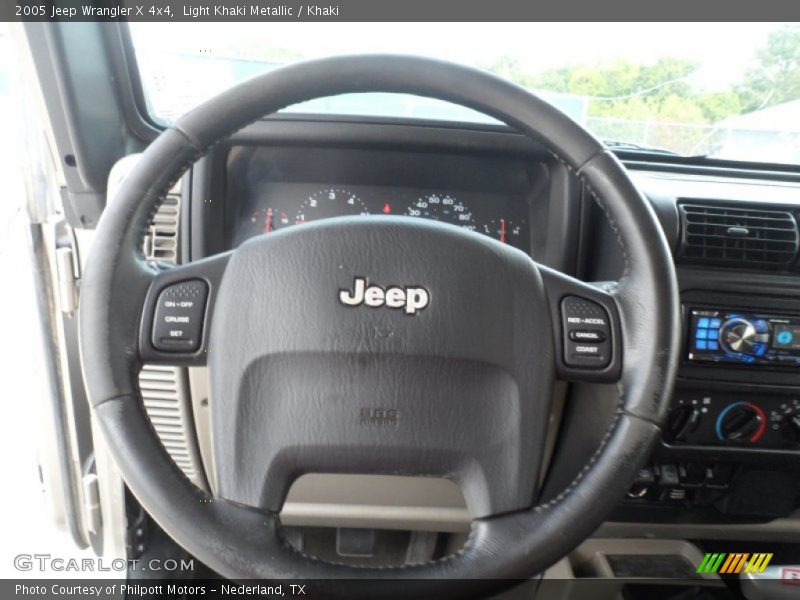Light Khaki Metallic / Khaki 2005 Jeep Wrangler X 4x4