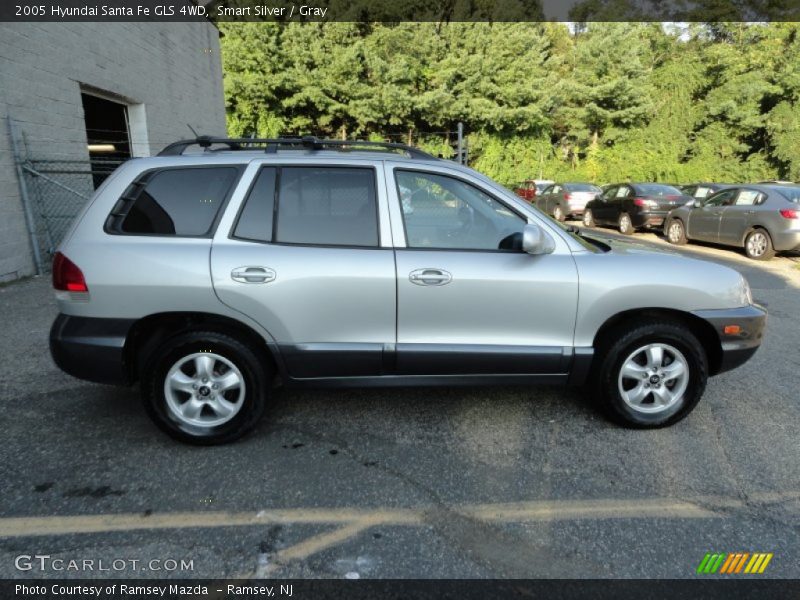 Smart Silver / Gray 2005 Hyundai Santa Fe GLS 4WD