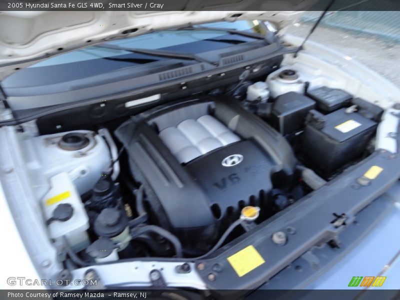 Smart Silver / Gray 2005 Hyundai Santa Fe GLS 4WD