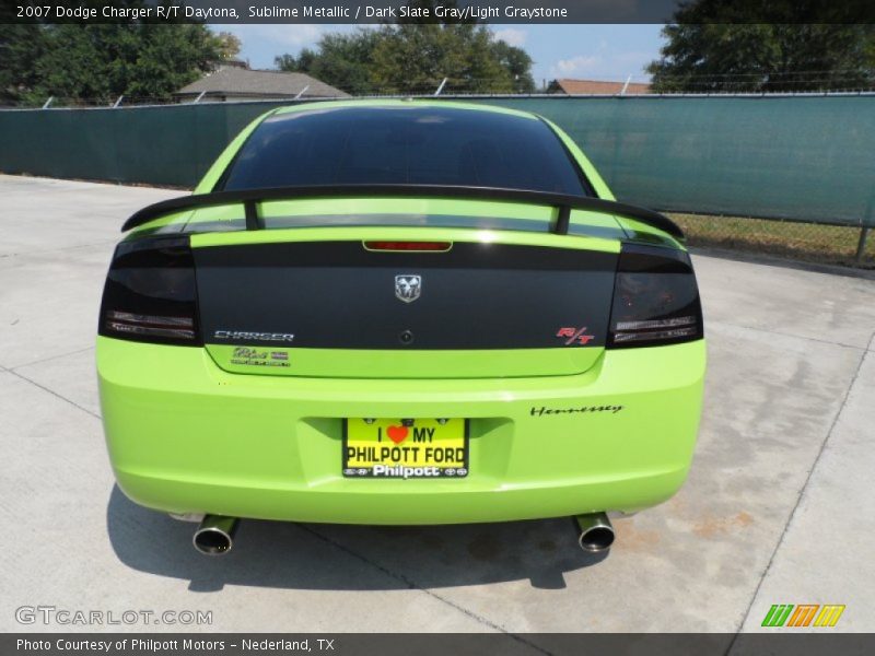 Sublime Metallic / Dark Slate Gray/Light Graystone 2007 Dodge Charger R/T Daytona