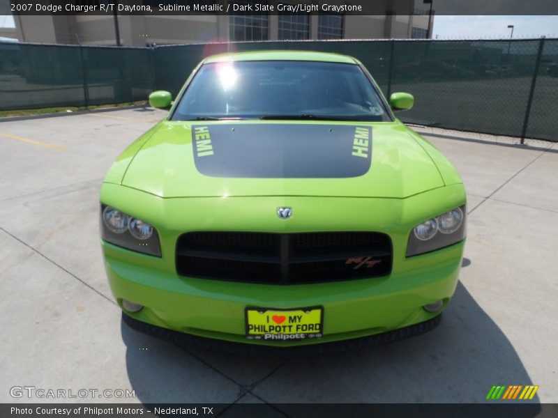 Sublime Metallic / Dark Slate Gray/Light Graystone 2007 Dodge Charger R/T Daytona