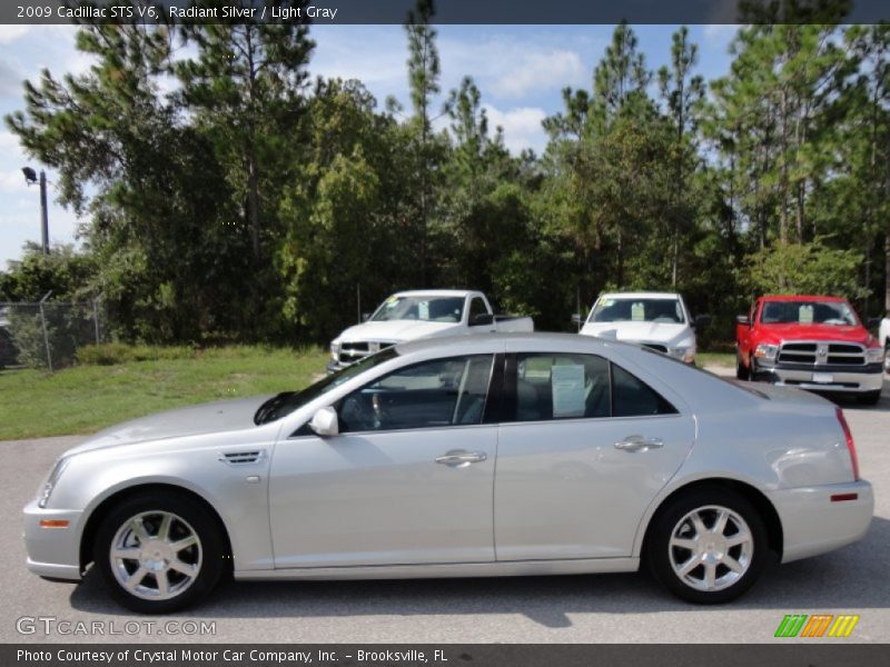 Radiant Silver / Light Gray 2009 Cadillac STS V6