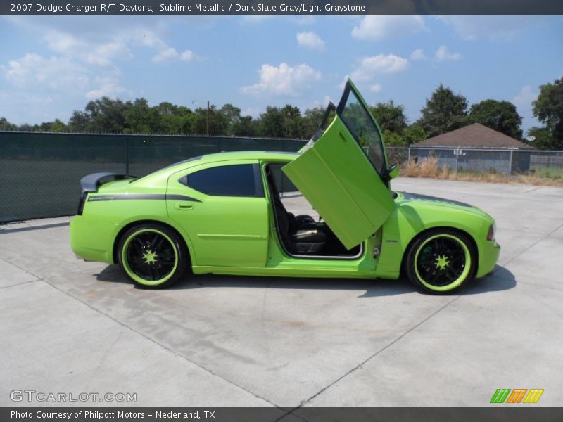 Sublime Metallic / Dark Slate Gray/Light Graystone 2007 Dodge Charger R/T Daytona