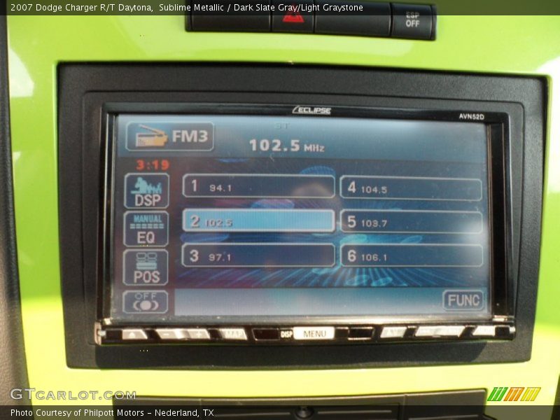 Sublime Metallic / Dark Slate Gray/Light Graystone 2007 Dodge Charger R/T Daytona