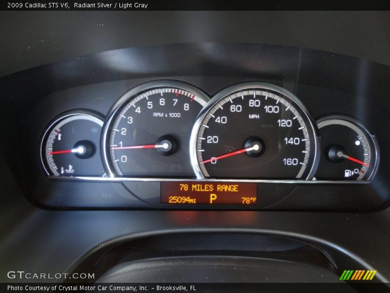Radiant Silver / Light Gray 2009 Cadillac STS V6