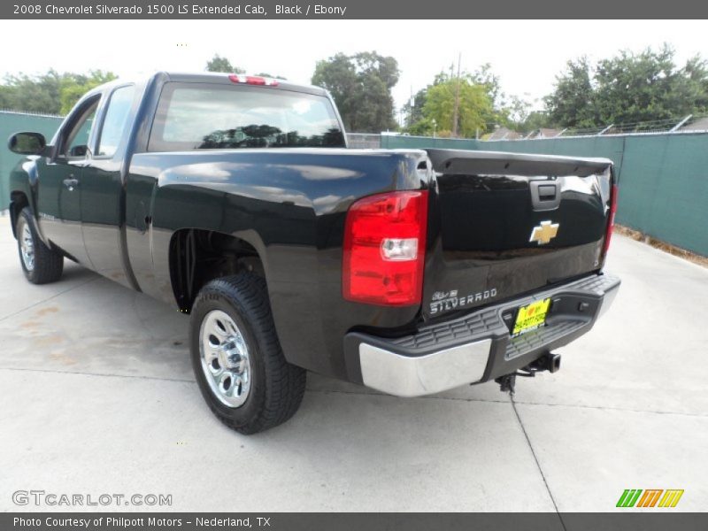 Black / Ebony 2008 Chevrolet Silverado 1500 LS Extended Cab