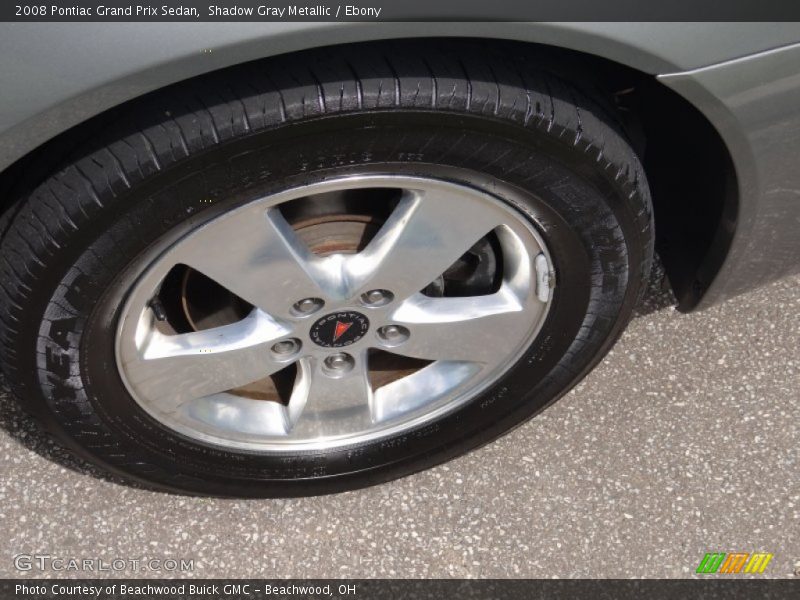 Shadow Gray Metallic / Ebony 2008 Pontiac Grand Prix Sedan