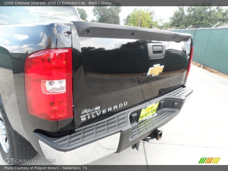 Black / Ebony 2008 Chevrolet Silverado 1500 LS Extended Cab