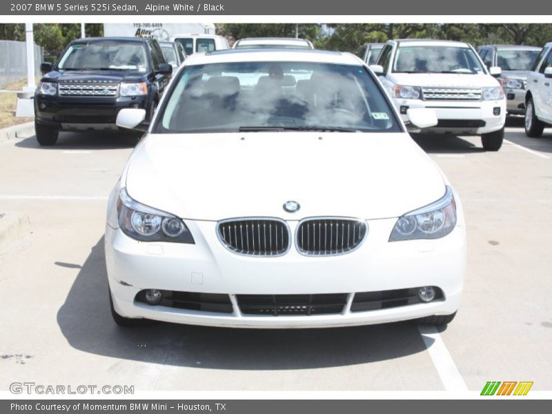 Alpine White / Black 2007 BMW 5 Series 525i Sedan