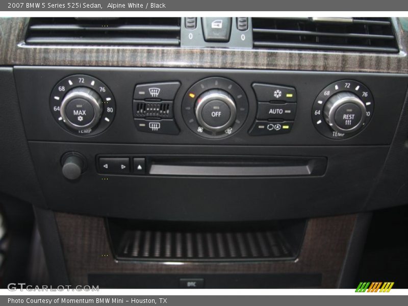 Alpine White / Black 2007 BMW 5 Series 525i Sedan
