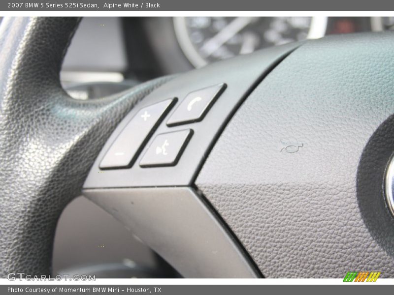 Alpine White / Black 2007 BMW 5 Series 525i Sedan