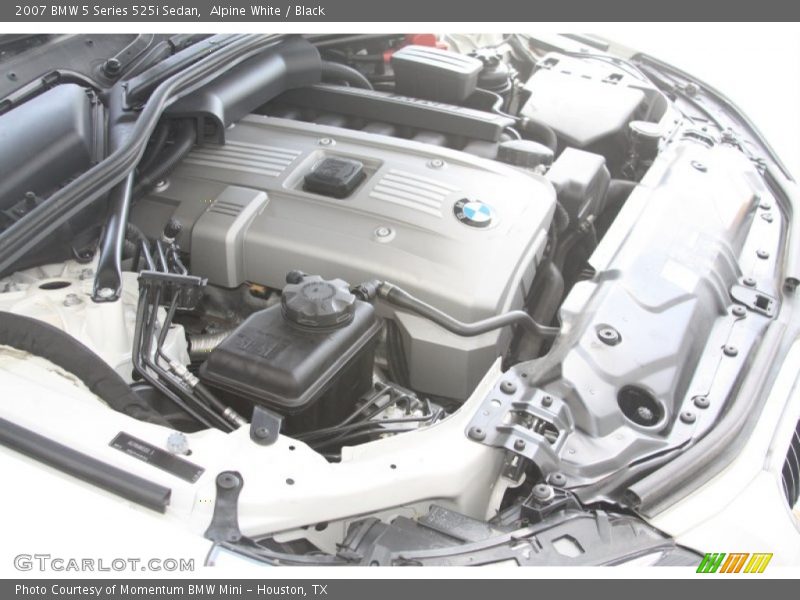 Alpine White / Black 2007 BMW 5 Series 525i Sedan