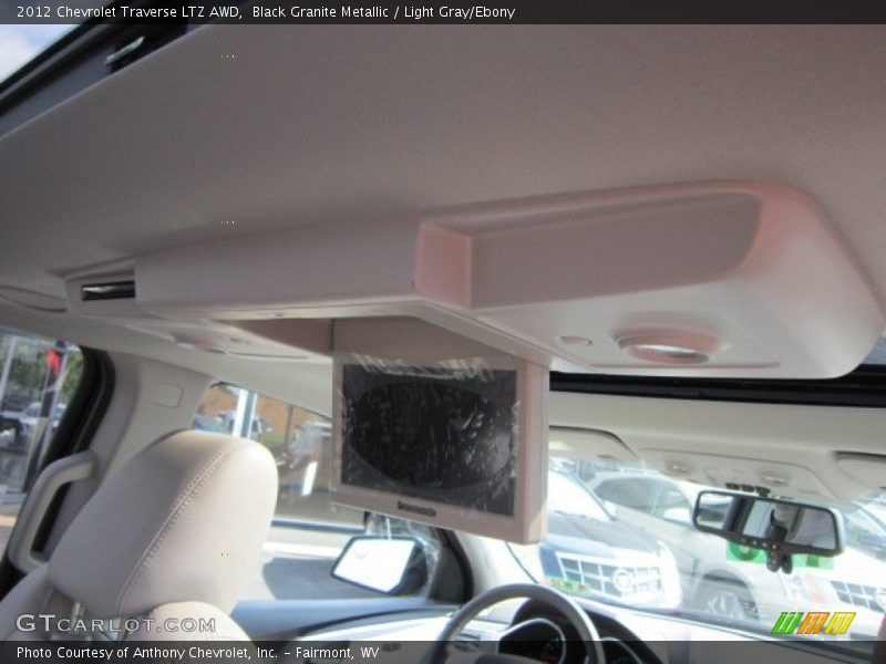 Black Granite Metallic / Light Gray/Ebony 2012 Chevrolet Traverse LTZ AWD