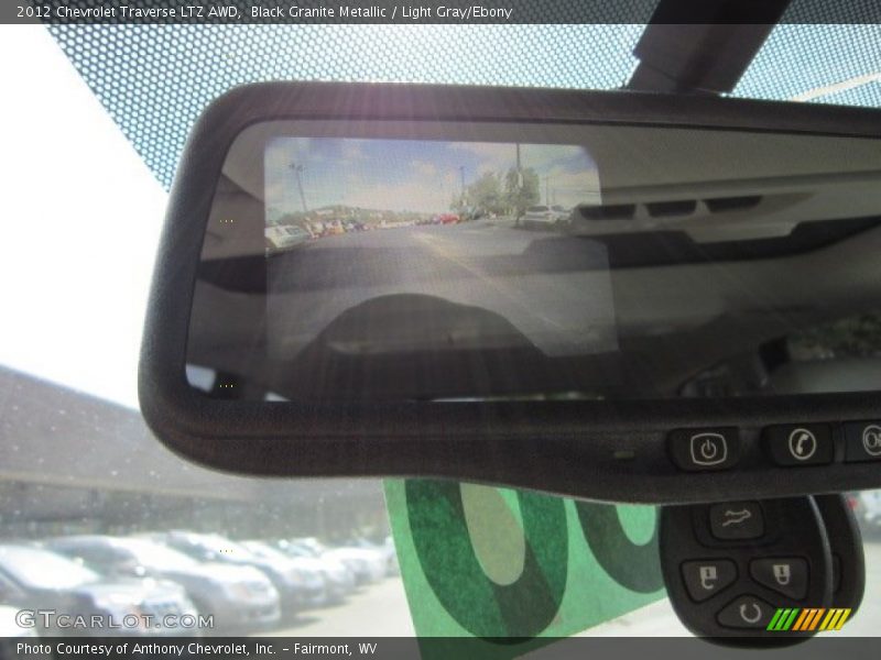 Black Granite Metallic / Light Gray/Ebony 2012 Chevrolet Traverse LTZ AWD