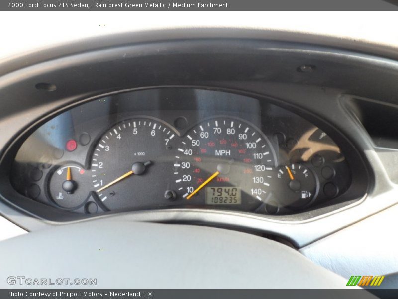  2000 Focus ZTS Sedan ZTS Sedan Gauges