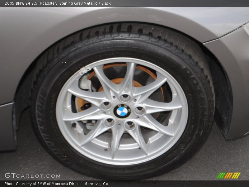 Sterling Grey Metallic / Black 2005 BMW Z4 2.5i Roadster