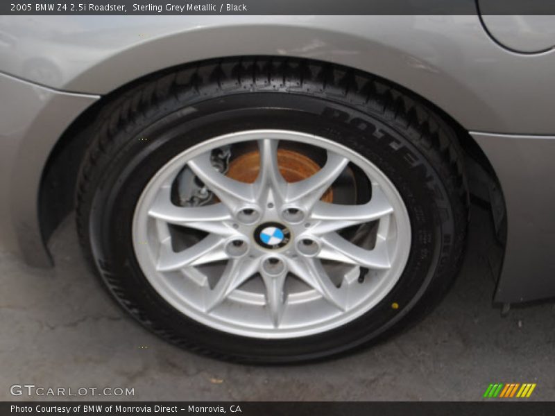 Sterling Grey Metallic / Black 2005 BMW Z4 2.5i Roadster