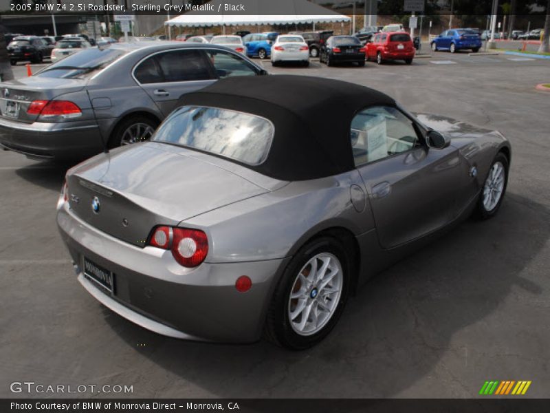 Sterling Grey Metallic / Black 2005 BMW Z4 2.5i Roadster