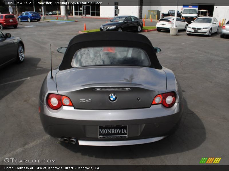 Sterling Grey Metallic / Black 2005 BMW Z4 2.5i Roadster