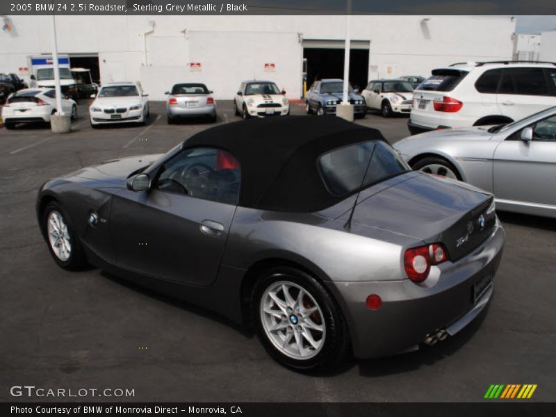 Sterling Grey Metallic / Black 2005 BMW Z4 2.5i Roadster