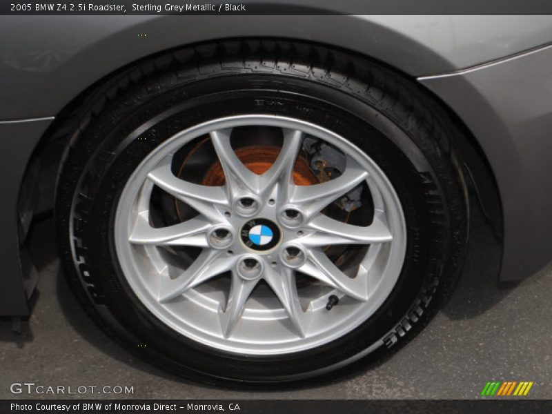 Sterling Grey Metallic / Black 2005 BMW Z4 2.5i Roadster