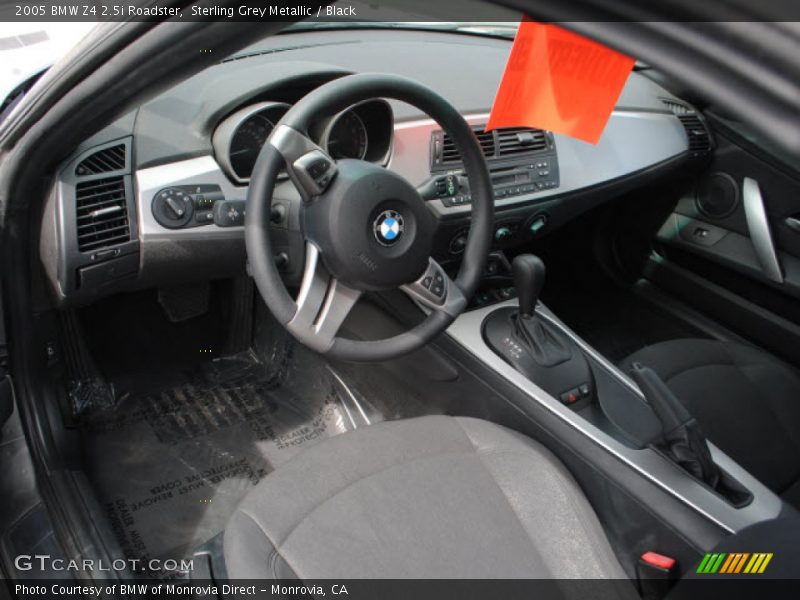 Sterling Grey Metallic / Black 2005 BMW Z4 2.5i Roadster