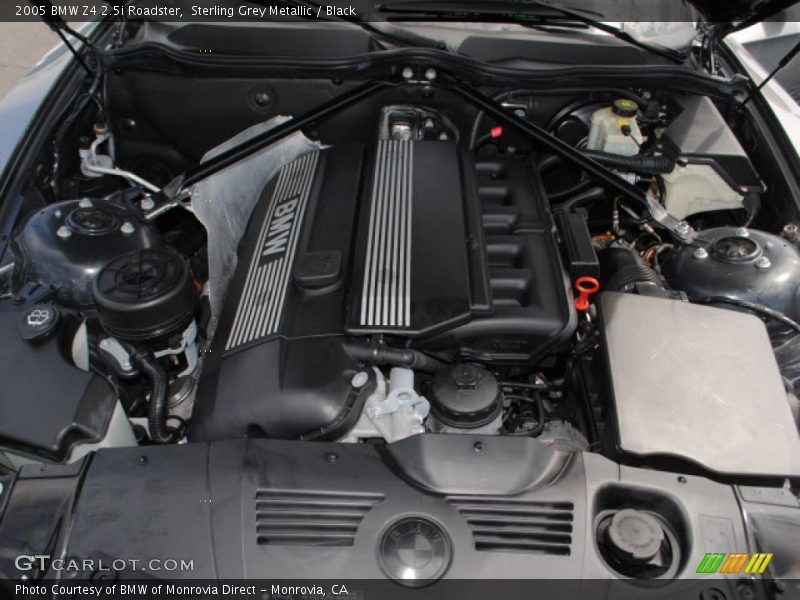 Sterling Grey Metallic / Black 2005 BMW Z4 2.5i Roadster