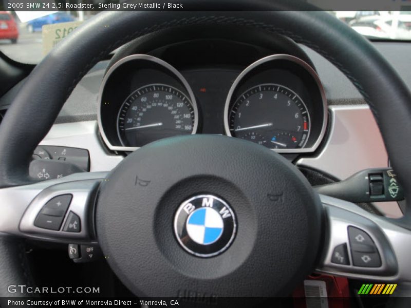 Sterling Grey Metallic / Black 2005 BMW Z4 2.5i Roadster