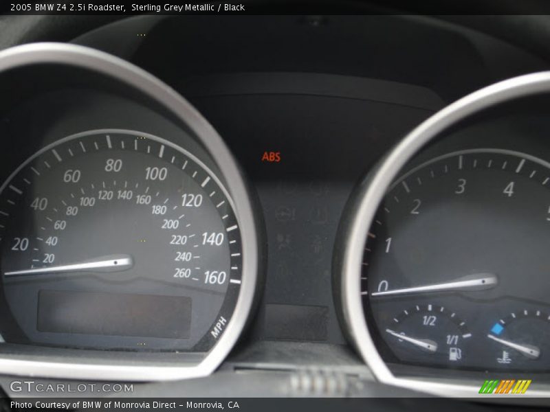 Sterling Grey Metallic / Black 2005 BMW Z4 2.5i Roadster