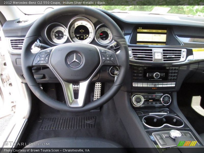 Iridium Silver Metallic / Black 2012 Mercedes-Benz CLS 550 Coupe
