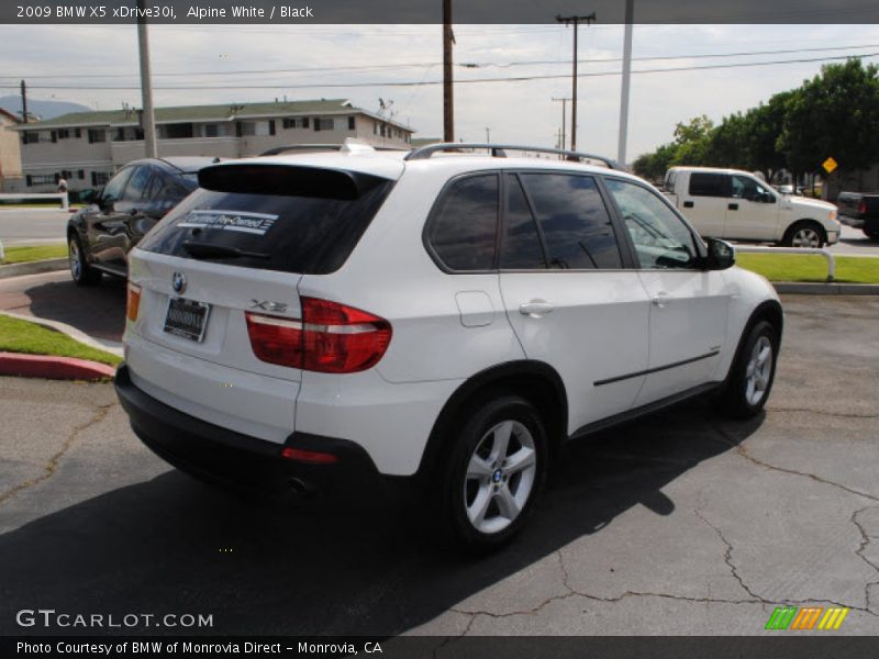 Alpine White / Black 2009 BMW X5 xDrive30i