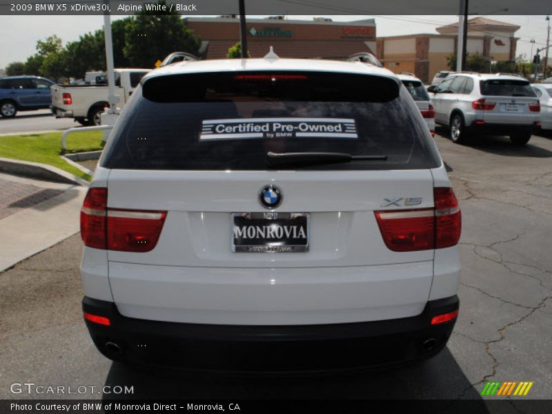 Alpine White / Black 2009 BMW X5 xDrive30i