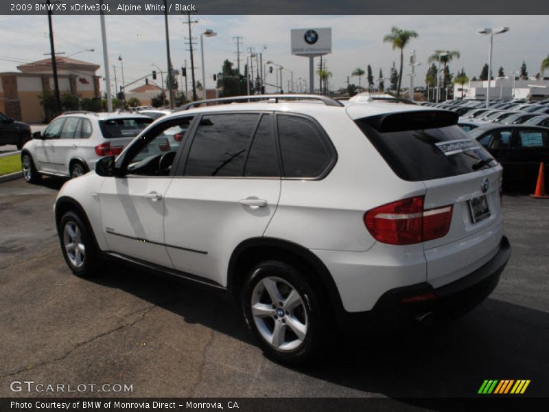 Alpine White / Black 2009 BMW X5 xDrive30i