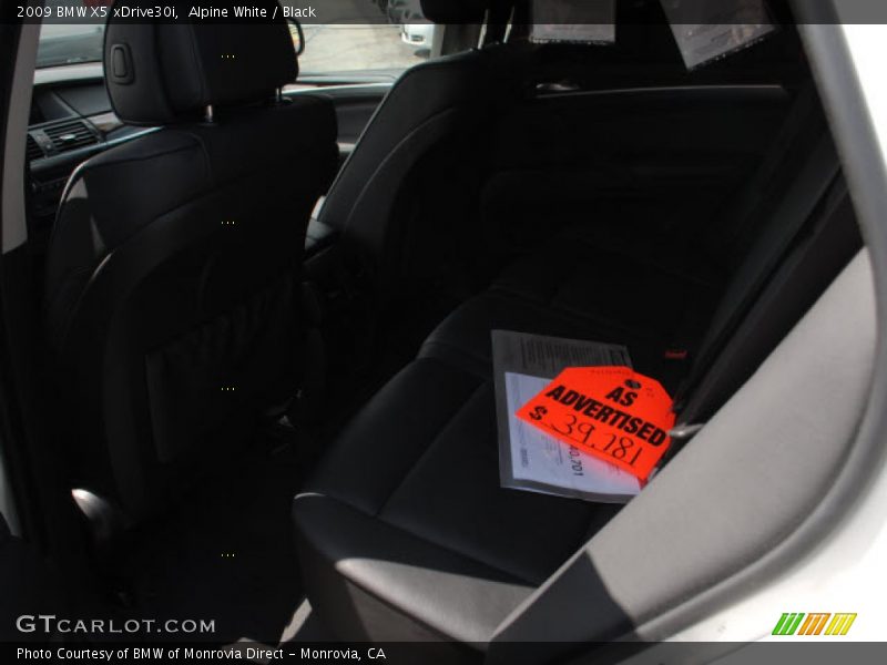 Alpine White / Black 2009 BMW X5 xDrive30i