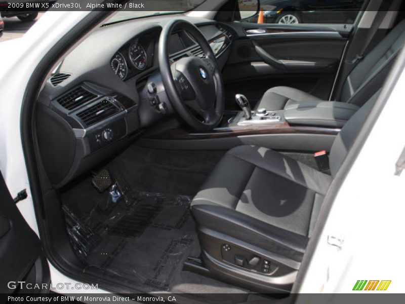 Alpine White / Black 2009 BMW X5 xDrive30i