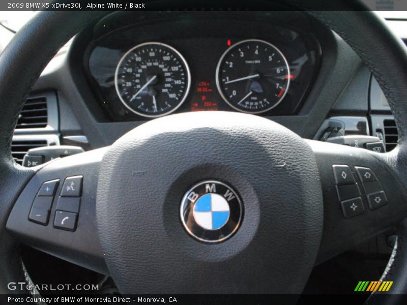 Alpine White / Black 2009 BMW X5 xDrive30i