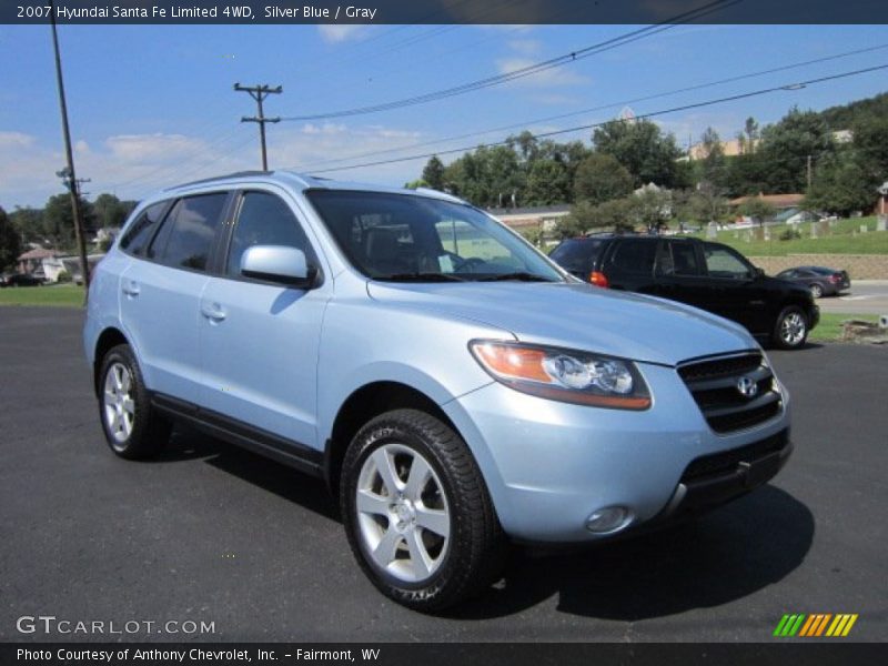 Silver Blue / Gray 2007 Hyundai Santa Fe Limited 4WD