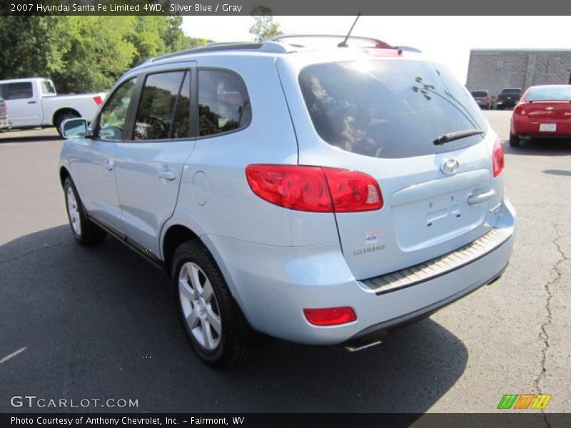 Silver Blue / Gray 2007 Hyundai Santa Fe Limited 4WD