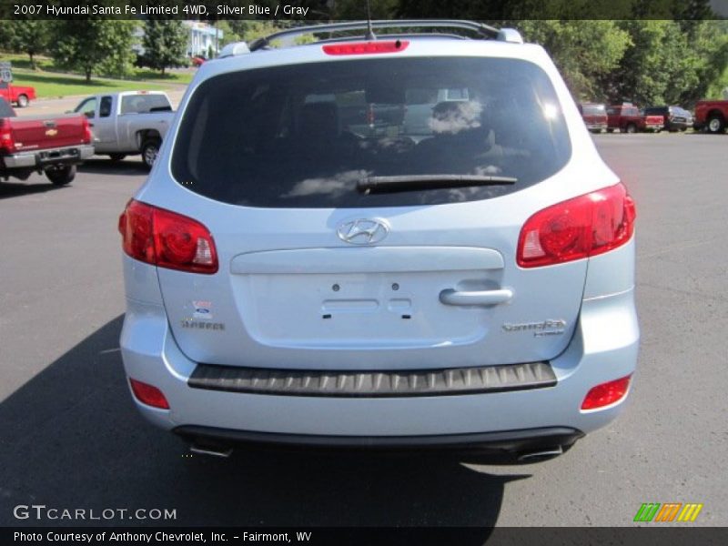 Silver Blue / Gray 2007 Hyundai Santa Fe Limited 4WD