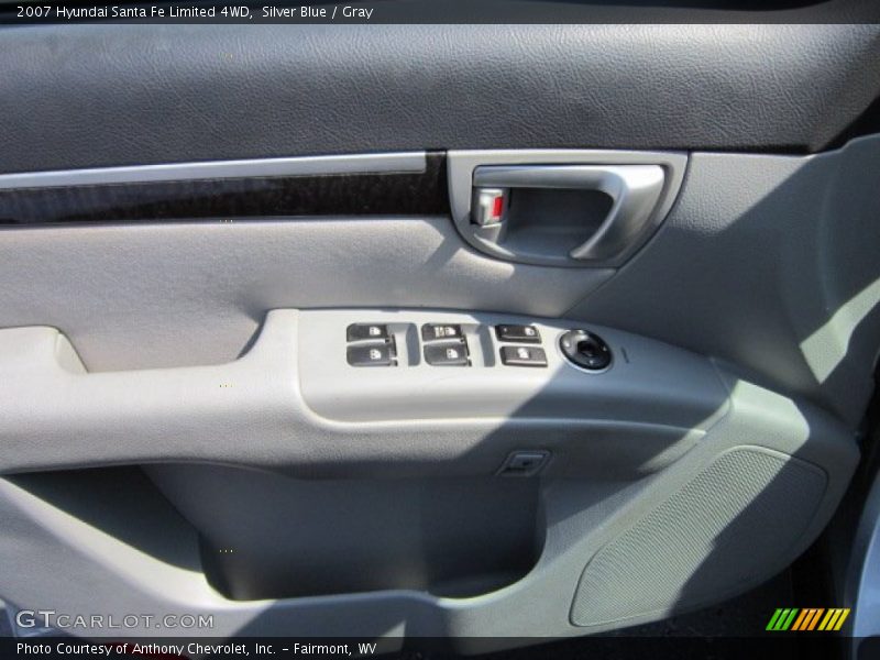 Silver Blue / Gray 2007 Hyundai Santa Fe Limited 4WD