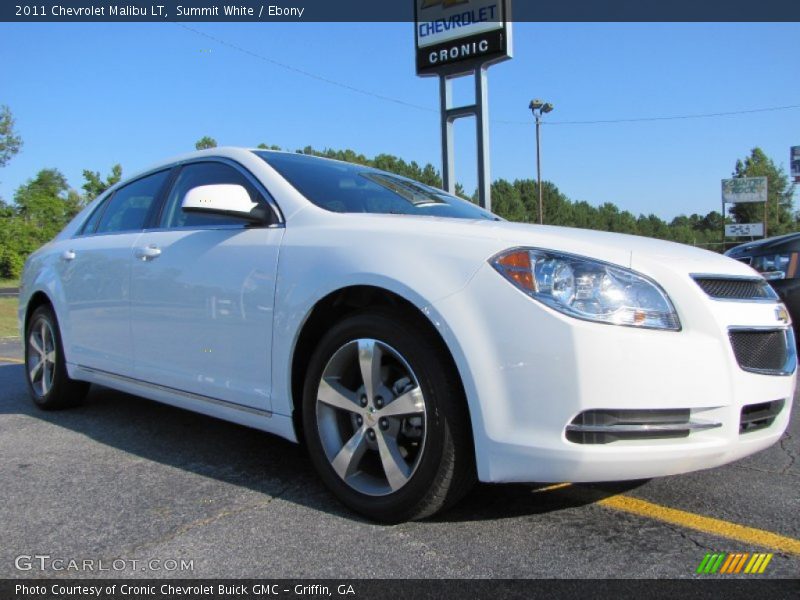 Summit White / Ebony 2011 Chevrolet Malibu LT