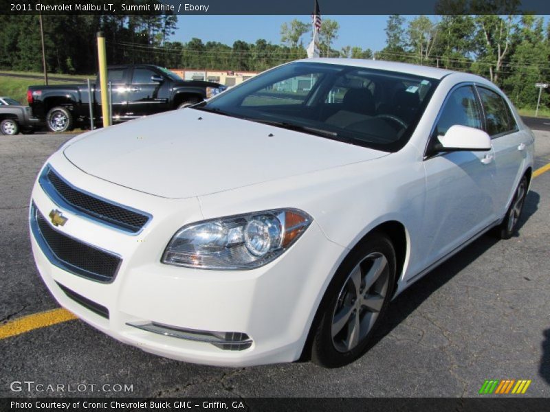 Summit White / Ebony 2011 Chevrolet Malibu LT