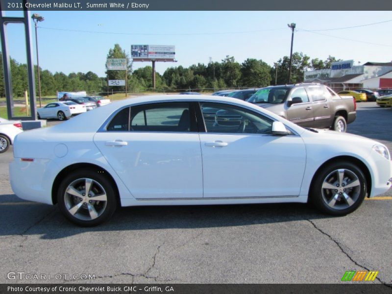 Summit White / Ebony 2011 Chevrolet Malibu LT