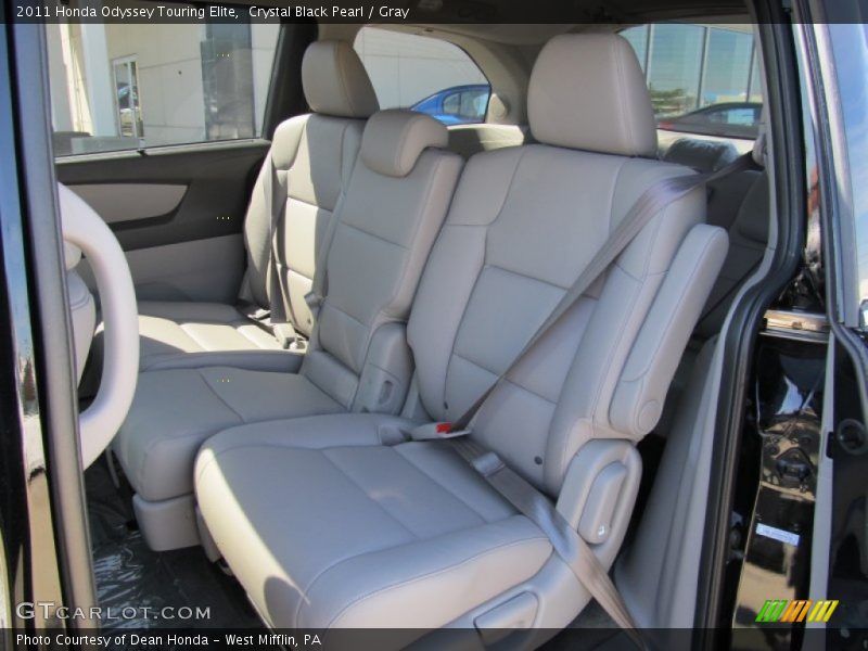 Crystal Black Pearl / Gray 2011 Honda Odyssey Touring Elite
