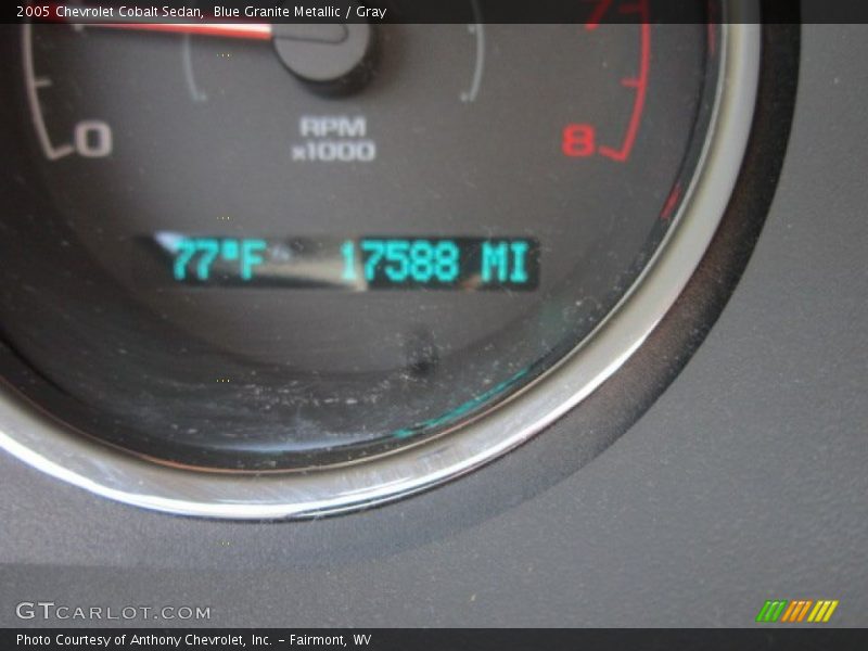 Blue Granite Metallic / Gray 2005 Chevrolet Cobalt Sedan