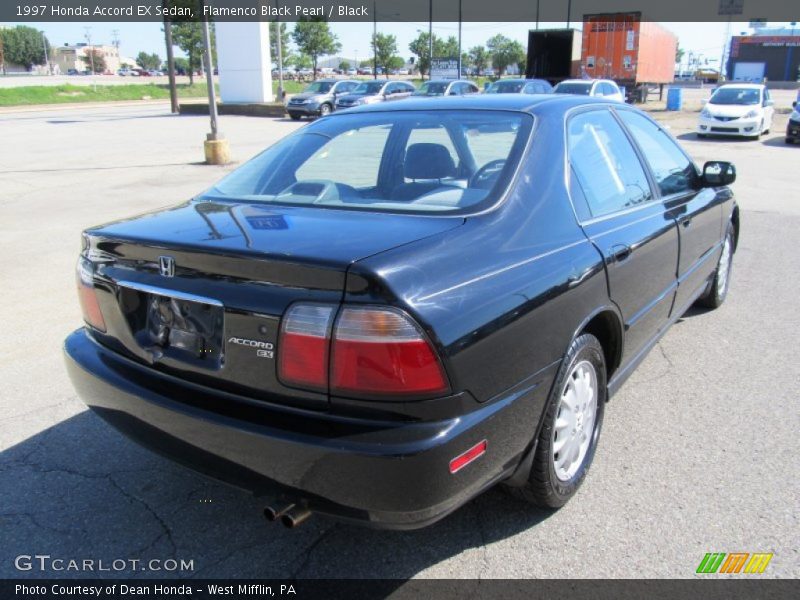 Flamenco Black Pearl / Black 1997 Honda Accord EX Sedan