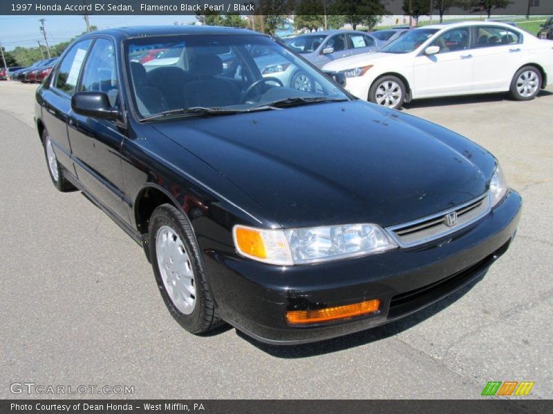 Flamenco Black Pearl / Black 1997 Honda Accord EX Sedan